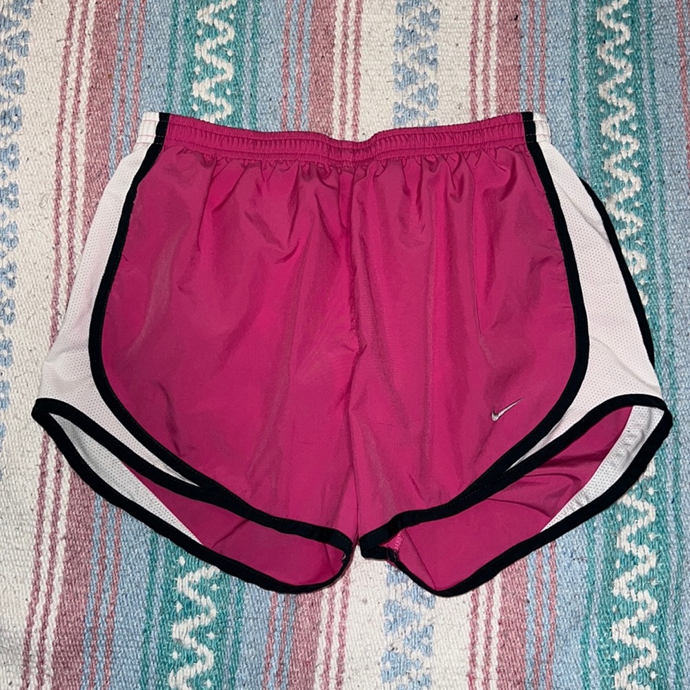 Nike hot pink shorts with built-in spandex
